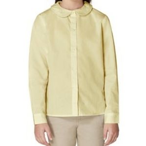 French Toast Girl's Long Sleeve Peter Pan Blouse